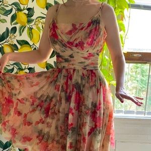 AUTHENTIC VINTAGE 1950’s Floral Summer Dress